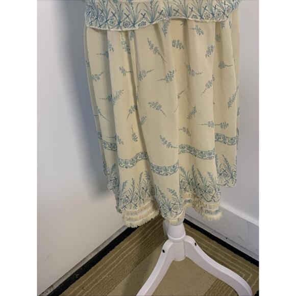 Kenzie 2 Piece Top & Skirt Set Y2K Boho 100% Silk Sz 4 Lined Side Zip - Picture 7 of 16